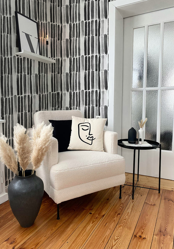 THE ICON EDIT - BLACK & WHITE Wallpaper Pattern No 64508