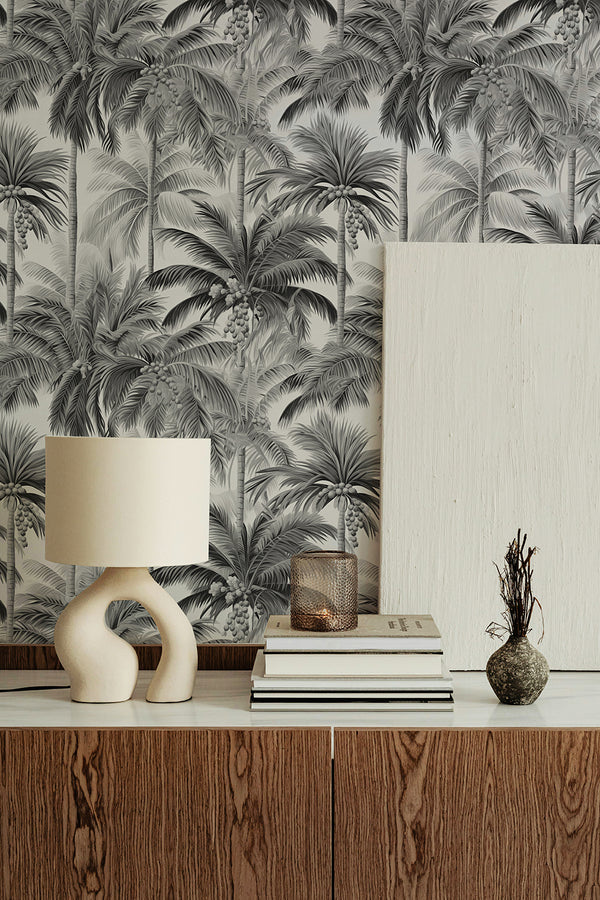 THE ICON EDIT - BLACK & WHITE Wallpaper Pattern No 64511