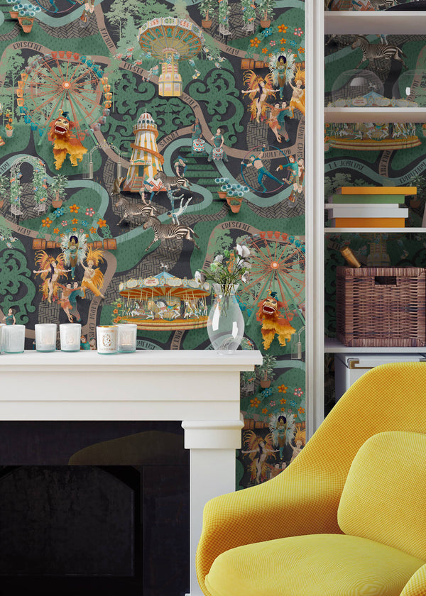 BRAND MCKENZIE Wallpaper Pattern No BMCF003/03C - Carnival Map