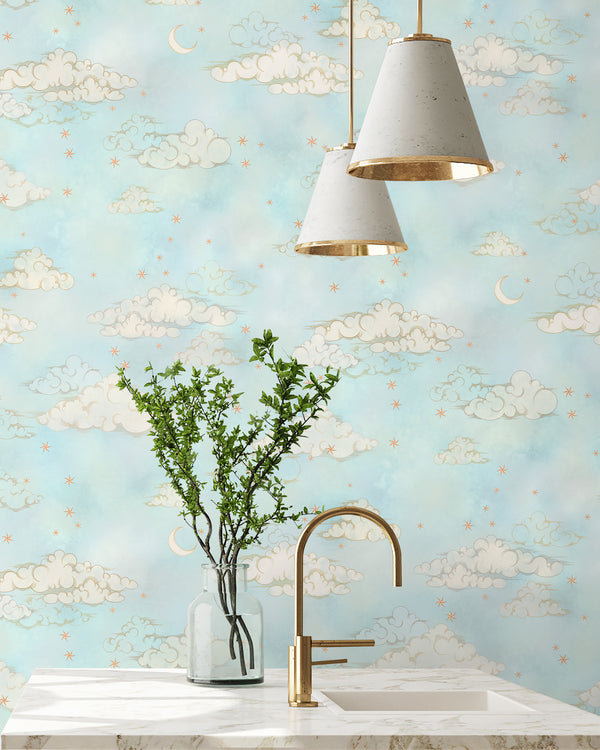 BRAND MCKENZIE Wallpaper Pattern No BMCF003/10B - Starry Clouds