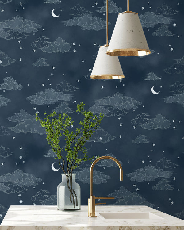 BRAND MCKENZIE Wallpaper Pattern No BMCF003/10C - Starry Clouds