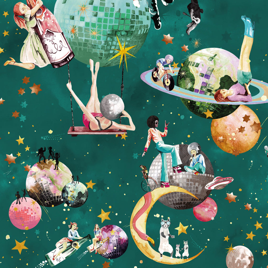 BRAND MCKENZIE Wallpaper Pattern No BMGI006/02B - Cosmic Groove