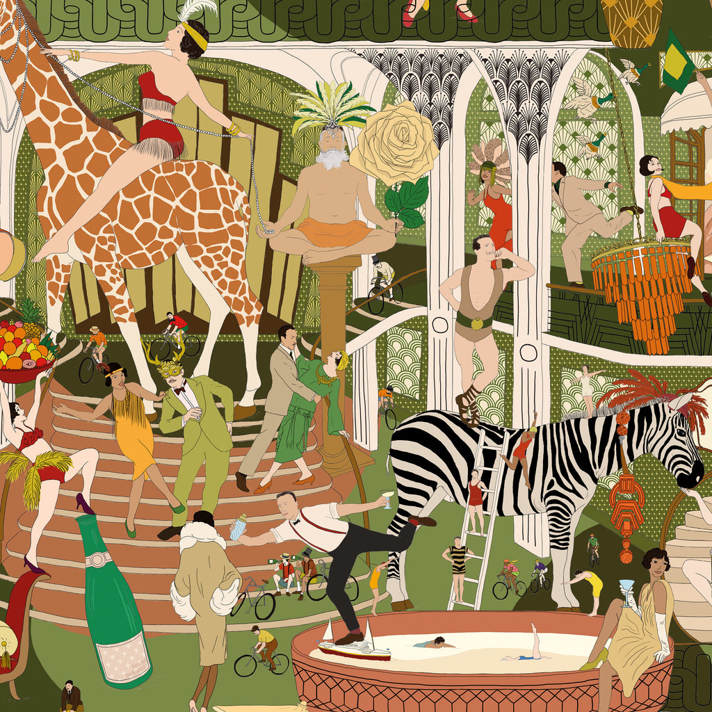 BRAND MCKENZIE Wallpaper Pattern No BMGI006/06D - Mayhem Mansion