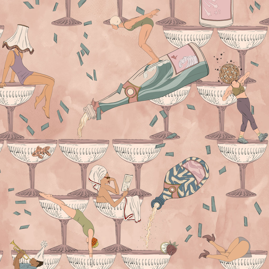 BRAND MCKENZIE Wallpaper Pattern No BMGI006/09D - The Grand Pour