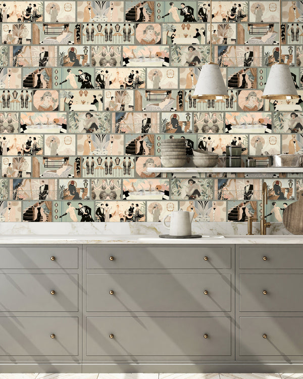 BRAND MCKENZIE Wallpaper Pattern No BMHD002/01B - Charleston Tower