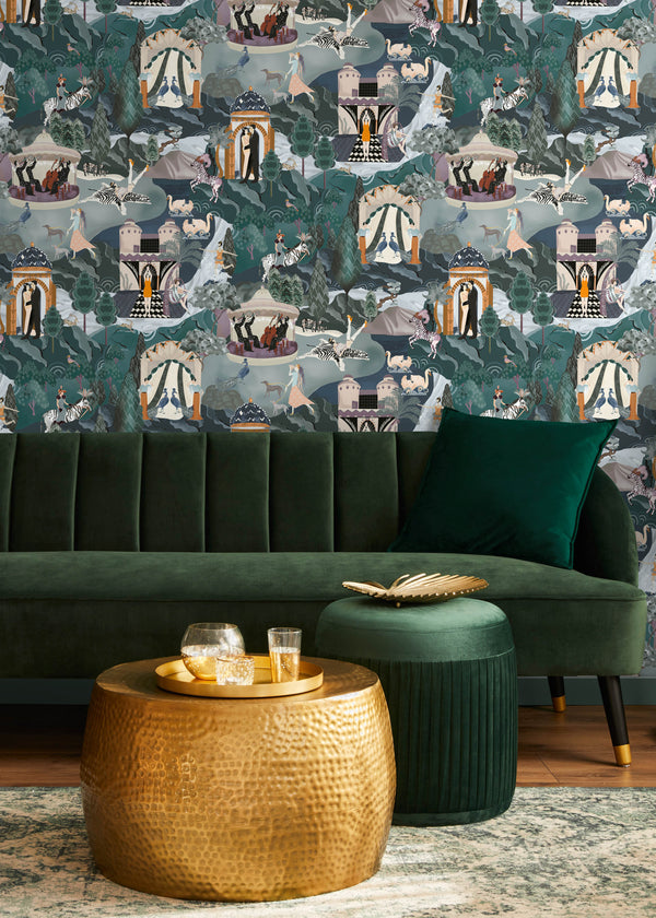 BRAND MCKENZIE Wallpaper Pattern No BMHD002/10B - The Art Deco Hills