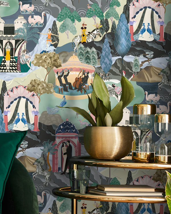 BRAND MCKENZIE Wallpaper Pattern No BMHD002/10C - The Art Deco Hills