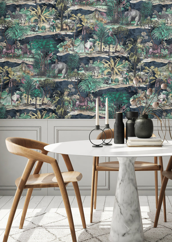 BRAND MCKENZIE Wallpaper Pattern No BMTD001/04B - Animal Islands