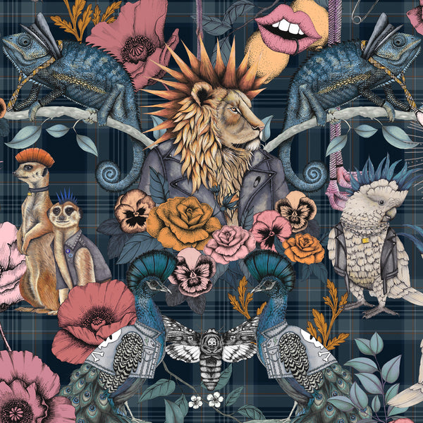 BRAND MCKENZIE Wallpaper Pattern No BMWL005/08A - Punk Rocks