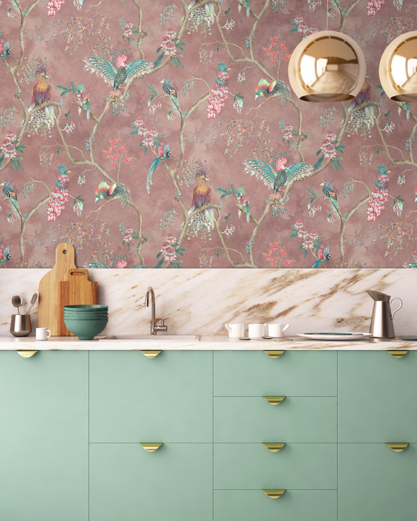 BRAND MCKENZIE Wallpaper Pattern No BMWL005/01C - Birds In Paradise