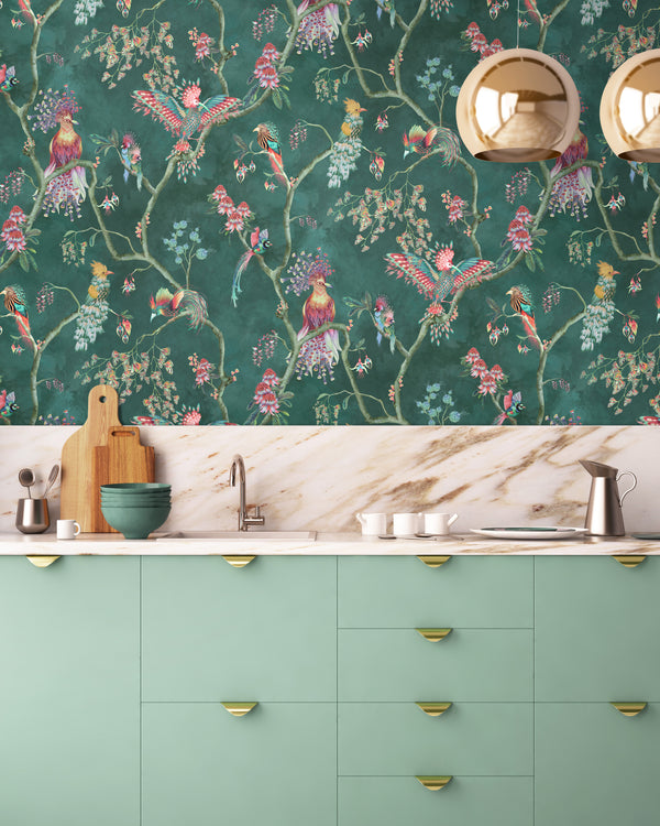 BRAND MCKENZIE Wallpaper Pattern No BMWL005/01E - Birds In Paradise