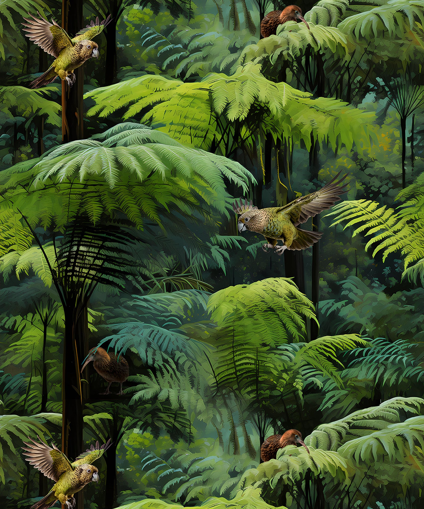 HEY POPPIT Wallpaper Pattern No - KIRIANA (64141, 64142, 64143 ...