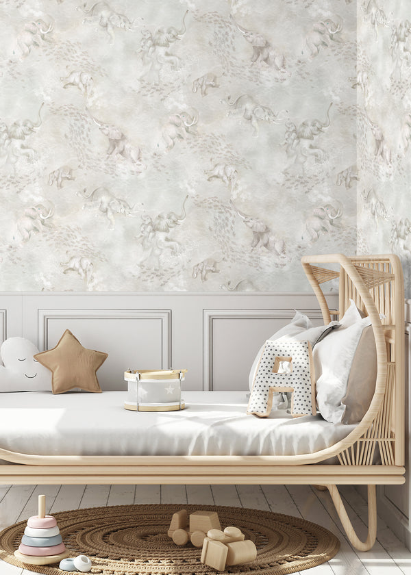 BRAND MCKENZIE Wallpaper Pattern No BMPP004/02D - Elephant Breaststroke