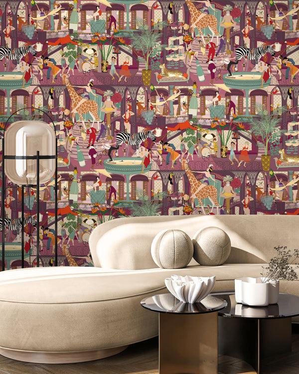 BRAND MCKENZIE Wallpaper Pattern No BMGI006/06B - Mayhem Mansion