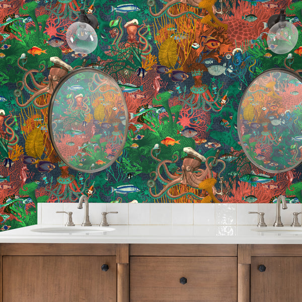 BRAND MCKENZIE Wallpaper Pattern No BMWL005/06B - Octopus