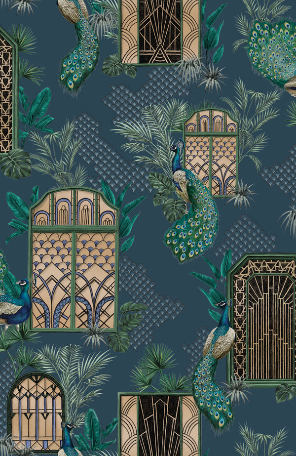 BRAND MCKENZIE Wallpaper Pattern No BMHD002/06A - Peacock Manor