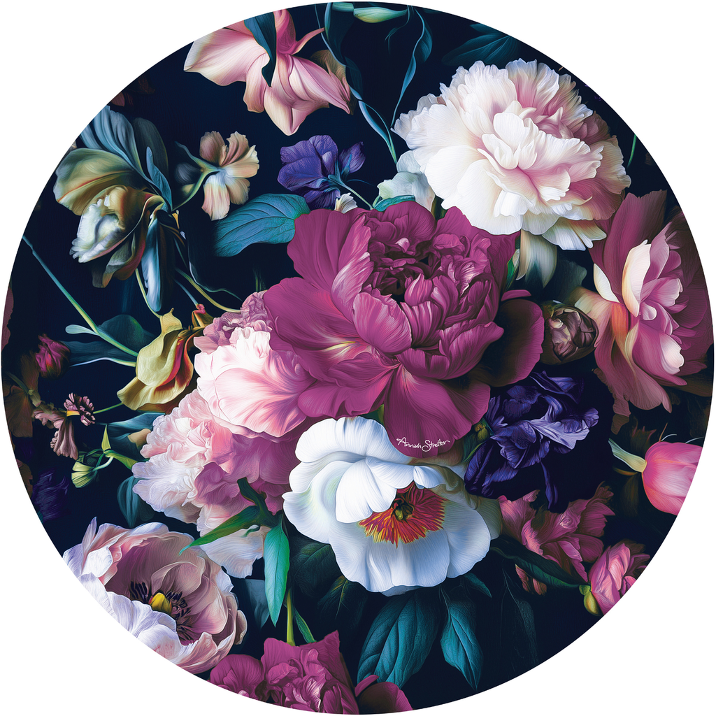 Annah Stretton - Petal Chorus Circle Mural