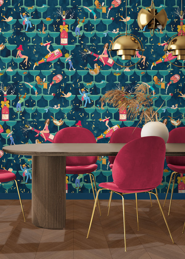 BRAND MCKENZIE Wallpaper Pattern No BMGI006/09C - The Grand Pour